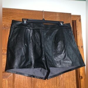 Express Brand Faux Leather Sidezip Shorts
Size 12
Gently Worn